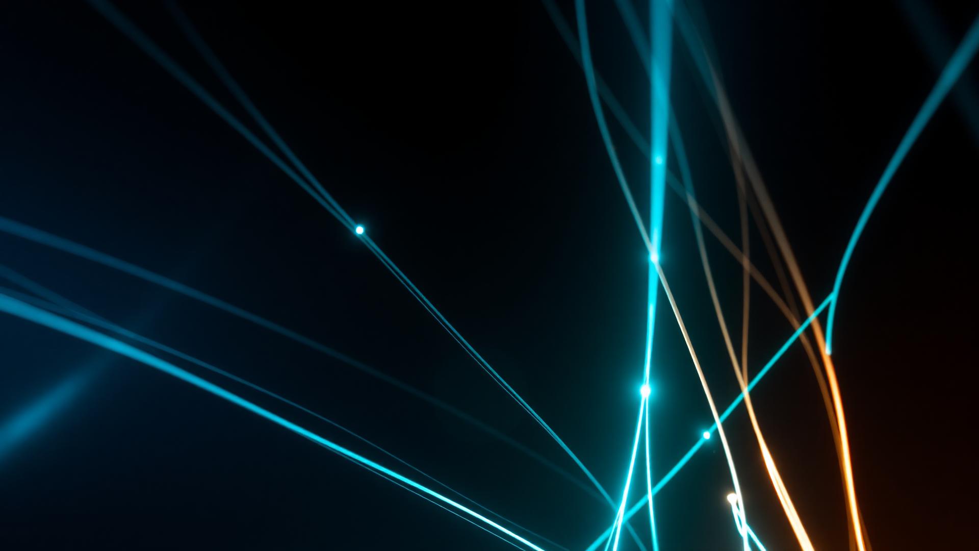 Glowing fiber optic cables